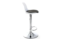 Miliboo 2 Design-Barhocker STEEVY Schwarz und Weiß* Barhocker