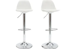 Miliboo 2 Design-Barhocker STEEVY Weiß* Barhocker