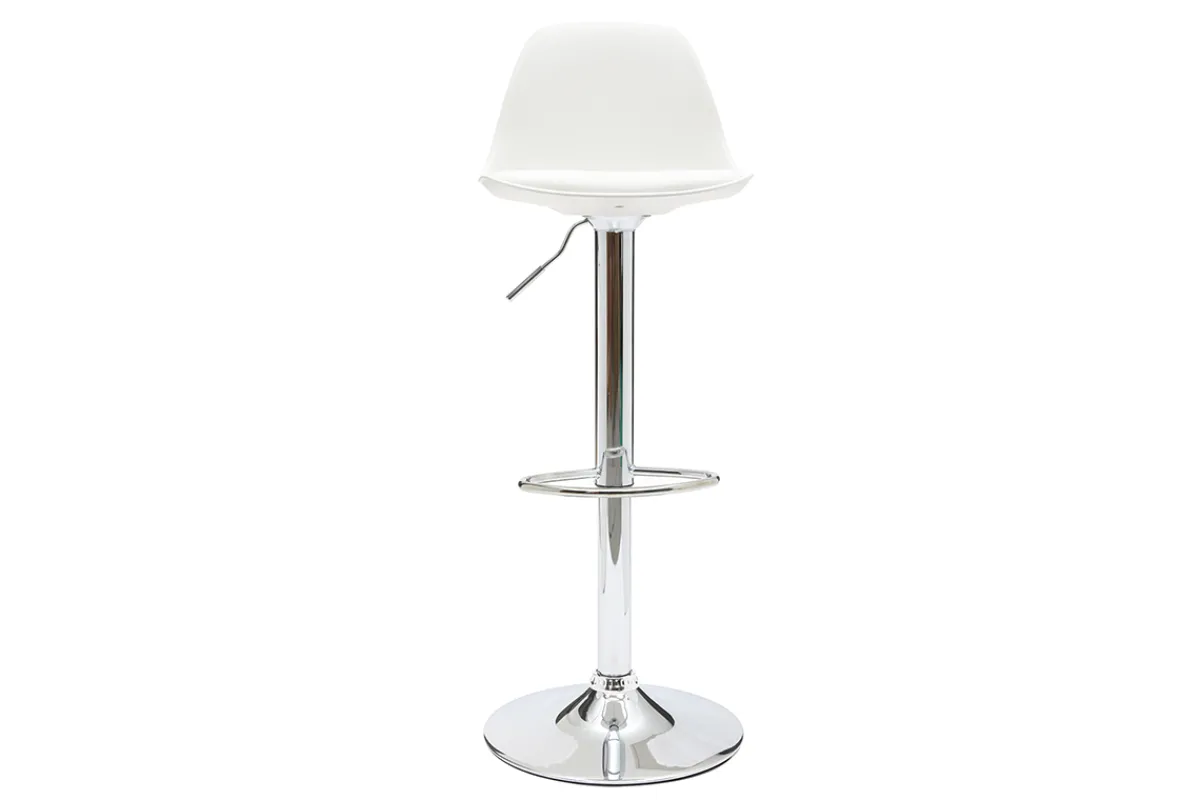 Miliboo 2 Design-Barhocker STEEVY Weiß* Barhocker
