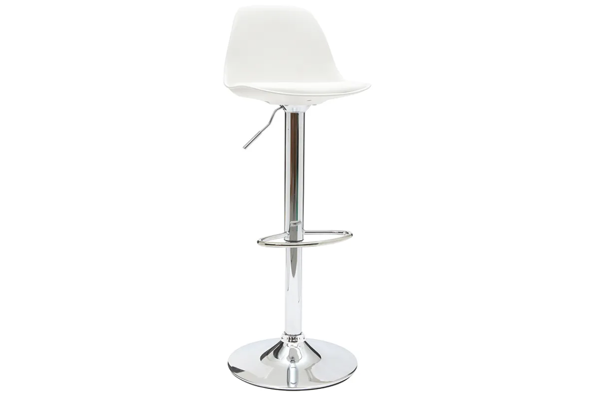 Miliboo 2 Design-Barhocker STEEVY Weiß* Barhocker