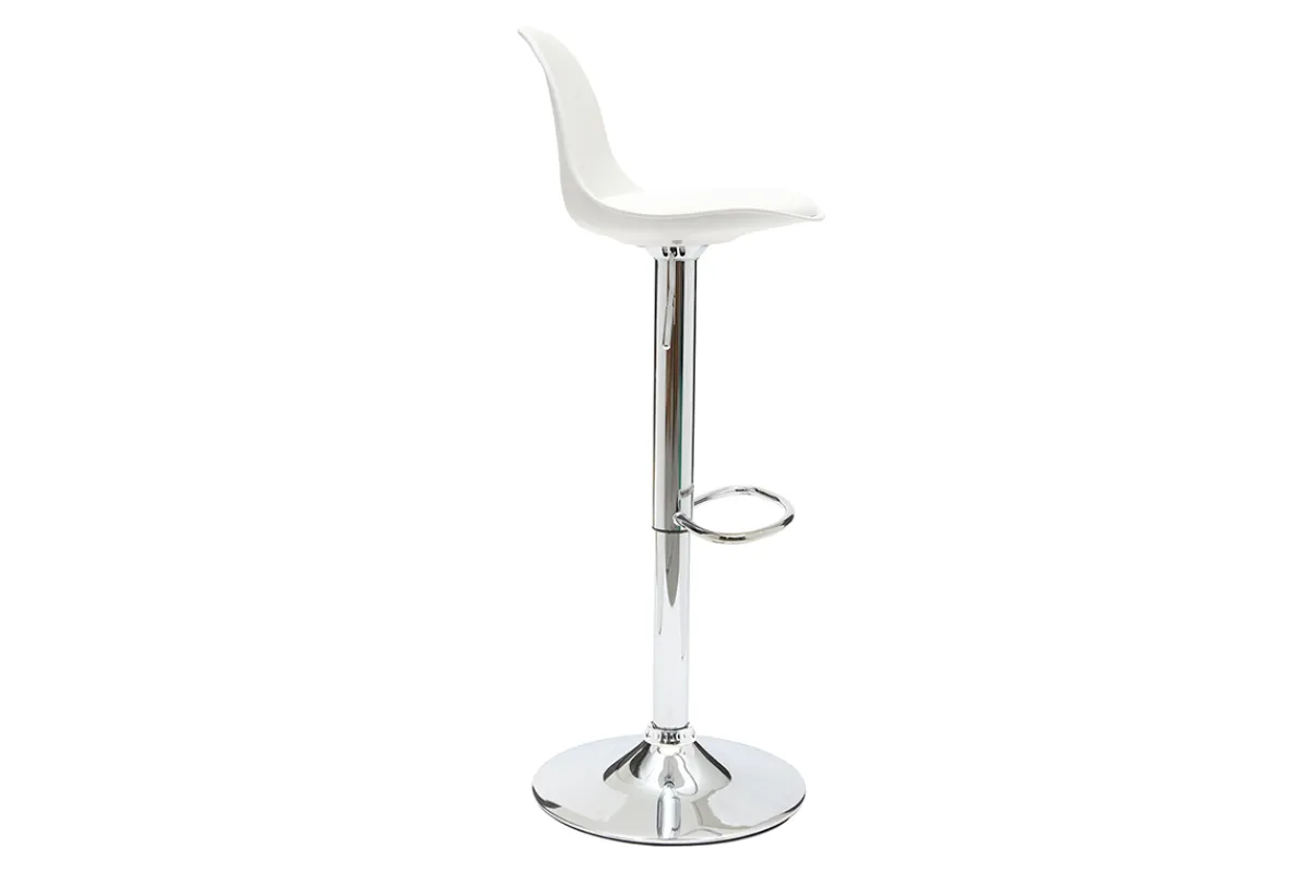 Miliboo 2 Design-Barhocker STEEVY Weiß* Barhocker