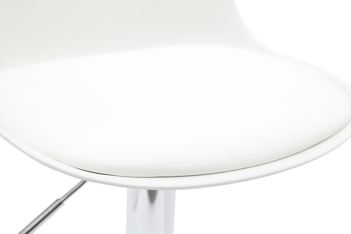 Miliboo 2 Design-Barhocker STEEVY Weiß* Barhocker