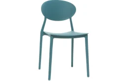 Miliboo 2 Design-Stühle blaugrün Polypropylen ANNA* Design-stühle|Gartenstühle