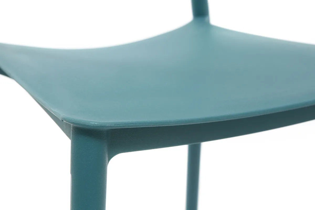 Miliboo 2 Design-Stühle blaugrün Polypropylen ANNA* Design-stühle|Gartenstühle