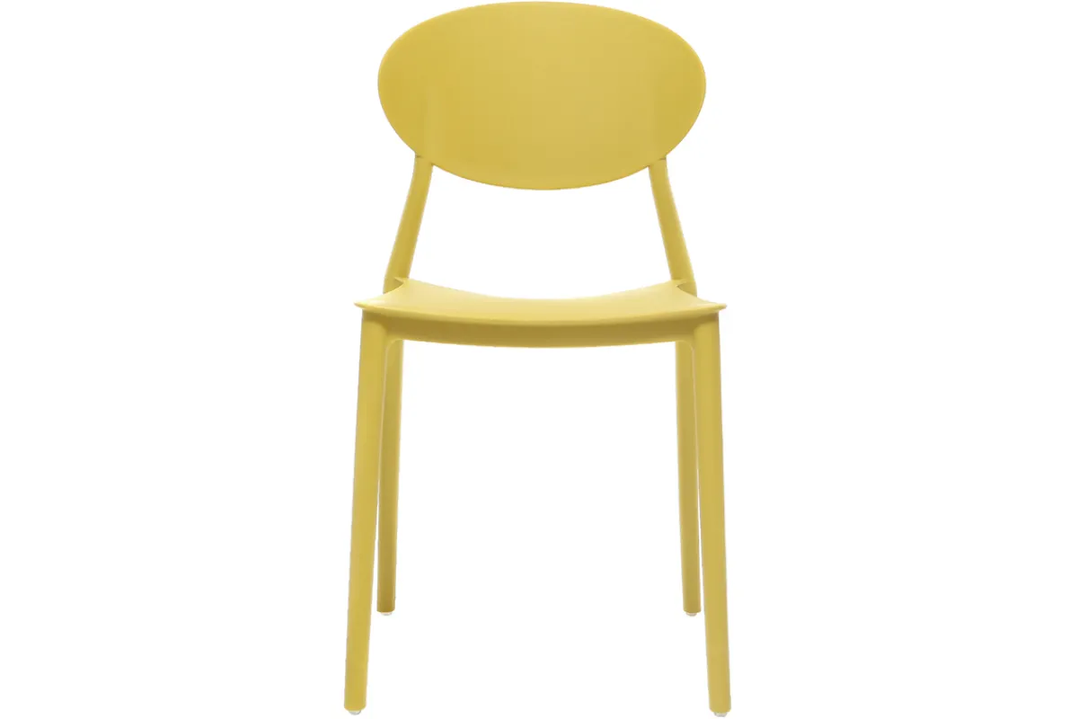 Miliboo 2 Design-Stühle Gelb Polypropylen ANNA* Design-stühle|Gartenstühle