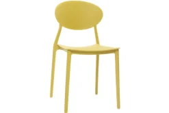 Miliboo 2 Design-Stühle Gelb Polypropylen ANNA* Design-stühle|Gartenstühle