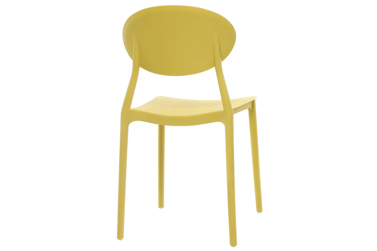 Miliboo 2 Design-Stühle Gelb Polypropylen ANNA* Design-stühle|Gartenstühle