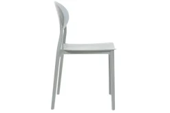 Miliboo 2 Design-Stühle Grau Polypropylen ANNA* Design-stühle|Gartenstühle