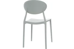 Miliboo 2 Design-Stühle Grau Polypropylen ANNA* Design-stühle|Gartenstühle