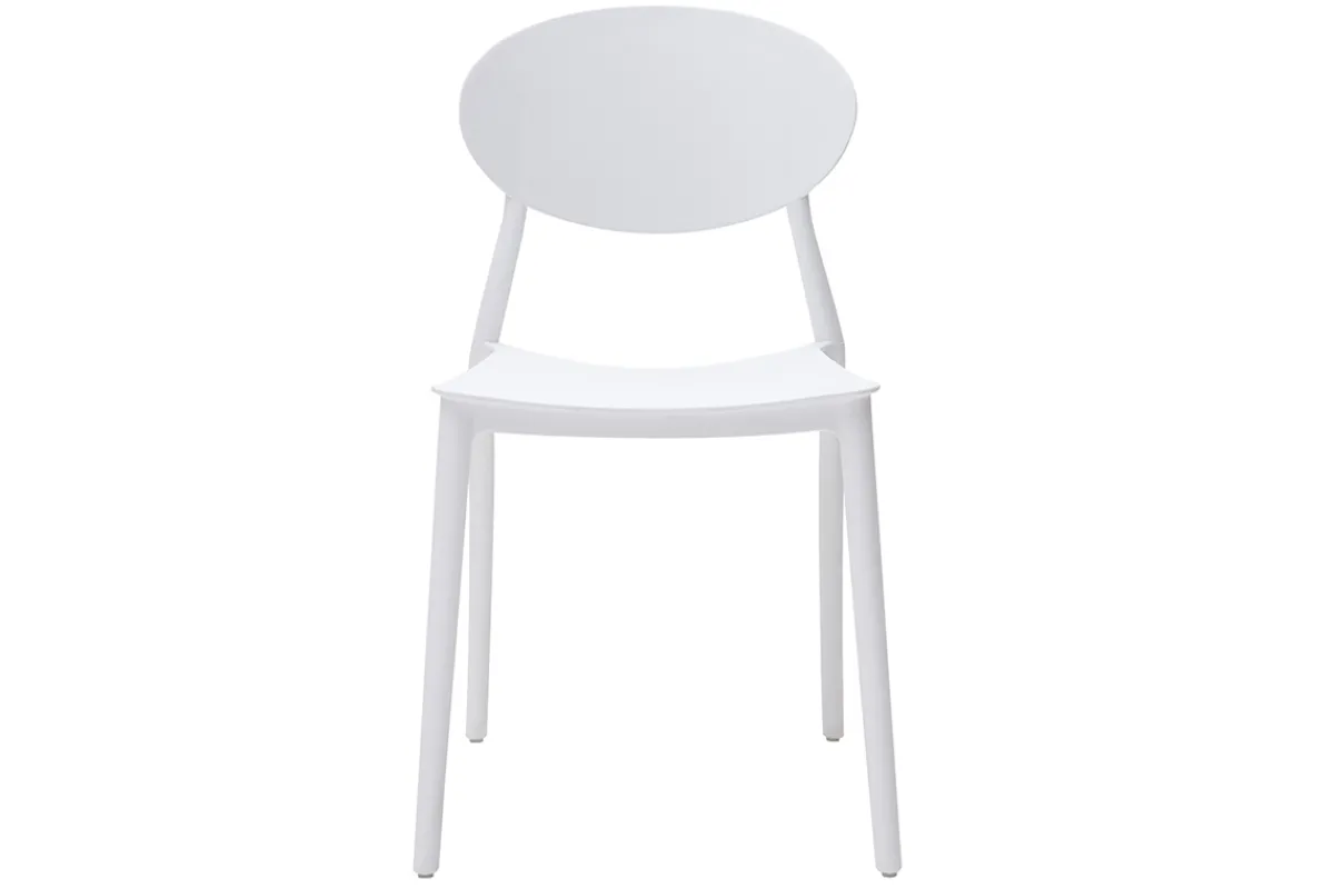 Miliboo 2 Design-Stühle Grau Polypropylen ANNA* Design-stühle|Gartenstühle
