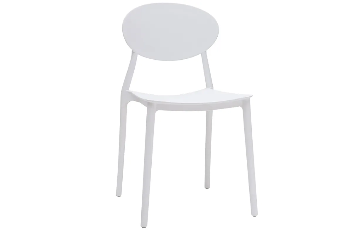 Miliboo 2 Design-Stühle Grau Polypropylen ANNA* Design-stühle|Gartenstühle