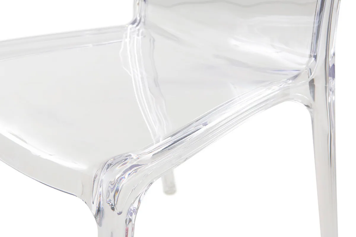 Miliboo 2 Design-Stühle THALYSSE Polycarbonat Transparent* Design-stühle