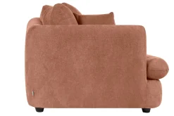 Miliboo Abnehmbares Design-Sofa mit 3-4 Plätzen in Terrakotta-Veloursstoff im Bohnen-Design SACHA* Design-sofas