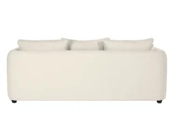 Miliboo Abnehmbares 3-4-Sitzer-Designsofa in hellem beigefarbenem samtigem Stoff mit Bohnenform - SACHA* Design-sofas