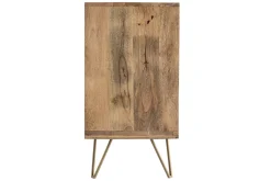 Miliboo Anrichte mit Kerbung aus Mangoholz und goldfarbenem Metall LINUM* Sideboards