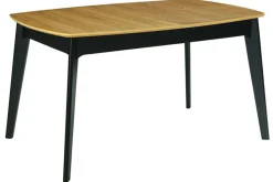 Miliboo Ausziehbare Tischplatte aus schwarzen Furnier 140+40x90 cm MEENA* Ausziehtische
