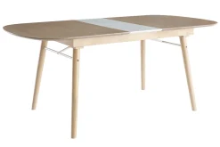 Miliboo Ausziehbarer Esstisch aus hellem Holz L150-180 cm SHELDON* Ausziehtische