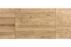 Miliboo Ausziehbarer Esstisch aus massivem Akazienholz und schwarzem Metall L120-210 cm TRAP* Ausziehtische