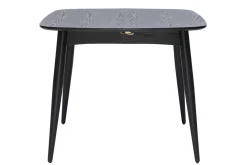 Miliboo Ausziehbarer Esstisch schwarz Länge 90x130 cm NORDECO* Ausziehtische