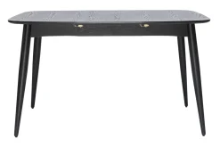Miliboo Ausziehbarer Esstisch schwarz Länge 90x130 cm NORDECO* Ausziehtische
