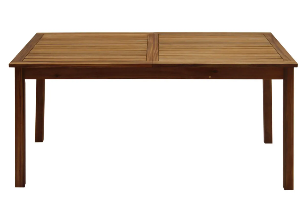 Miliboo Ausziehbarer Gartentisch aus Massivholz L160-210 cm MAYEL* Ausziehtische|Gartentische