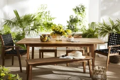 Miliboo Ausziehbarer Gartentisch aus Massivholz L160-210 cm MAYEL* Ausziehtische|Gartentische