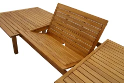 Miliboo Ausziehbarer Gartentisch mit integrierter Verlängerung aus Massivholz B210-300 cm MAYEL* Ausziehtische|Gartentische