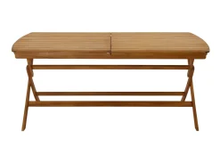 Miliboo Ausziehbarer Gartentisch mit integrierter Verlängerung aus Massivholz B180-240 cm CANOPEE* Gartentische