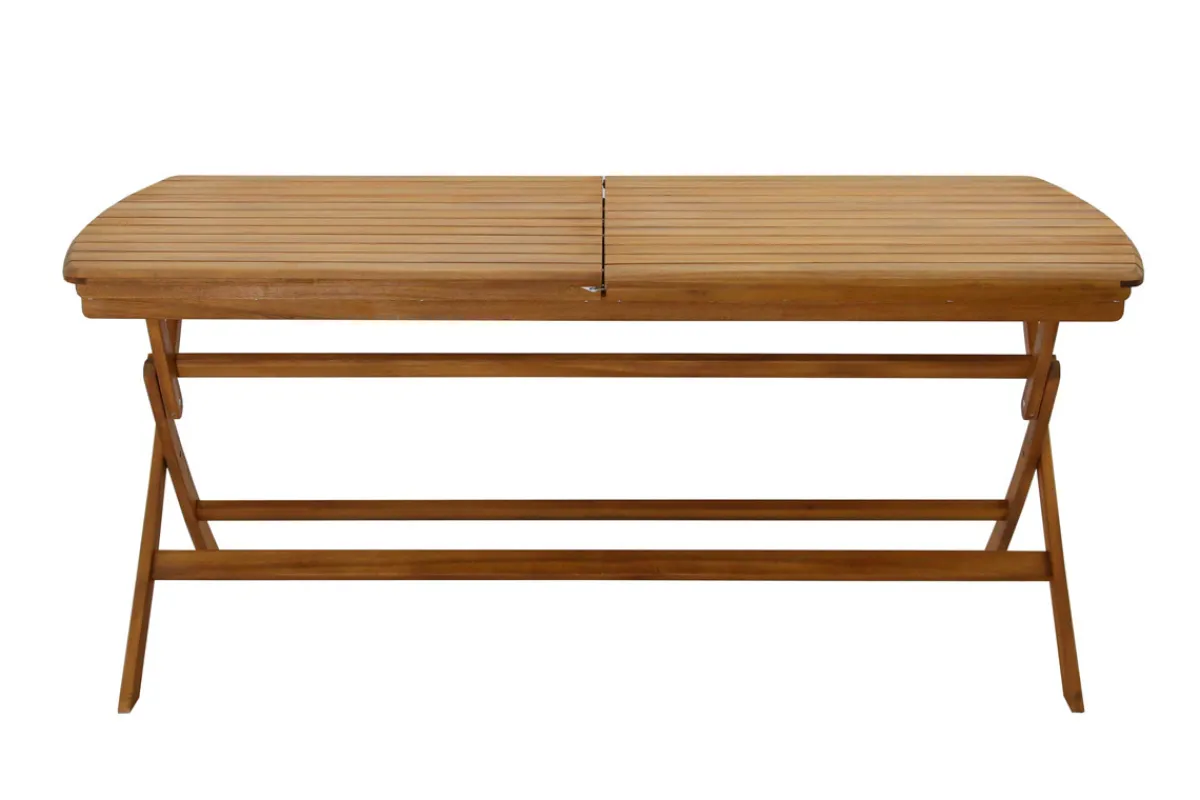 Miliboo Ausziehbarer Gartentisch mit integrierter Verlängerung aus Massivholz B180-240 cm CANOPEE* Gartentische