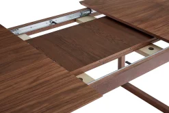 Miliboo Ausziehbarer rechteckiger Esstisch Wallnussfinish B160-240 cm LAHO* Ausziehtische