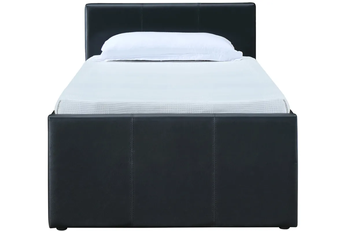 Miliboo Ausziehbett 90 x 195 cm Schwarz Matt MACCO*Kinder Betten Für Erwachsene|Kinderbetten