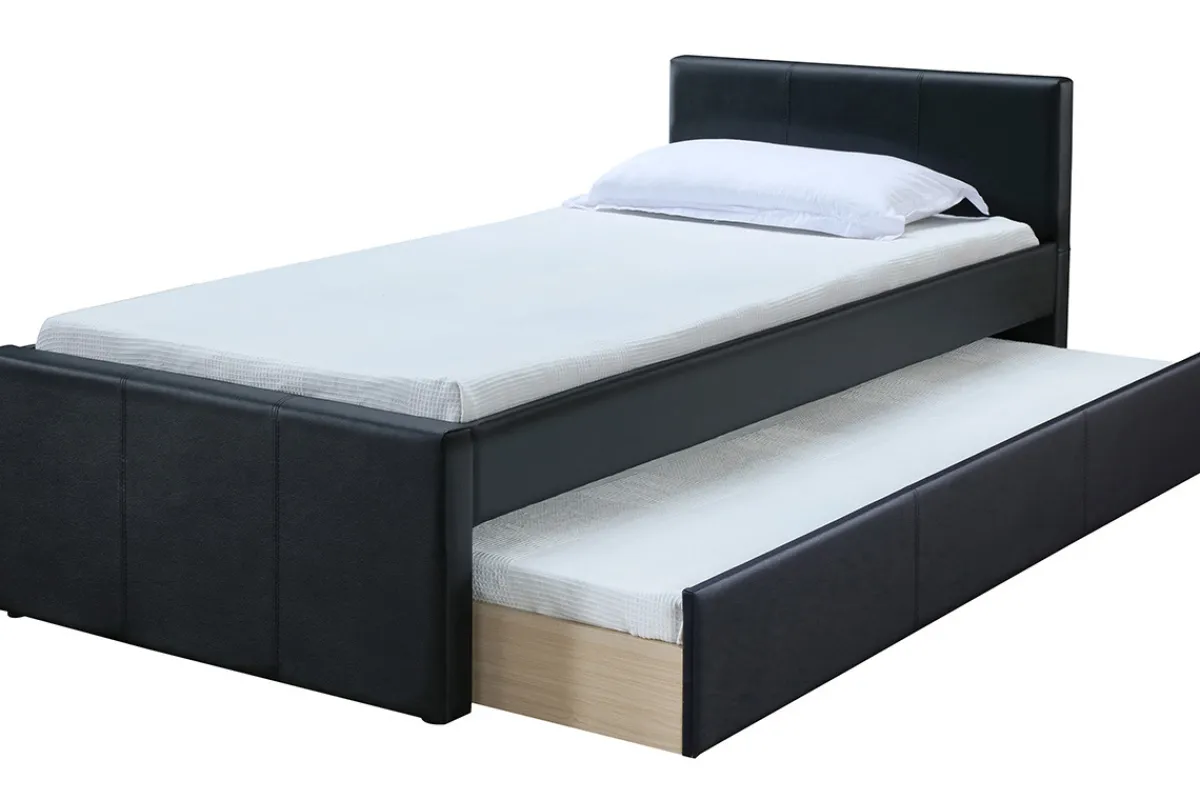 Miliboo Ausziehbett 90 x 195 cm Schwarz Matt MACCO*Kinder Betten Für Erwachsene|Kinderbetten
