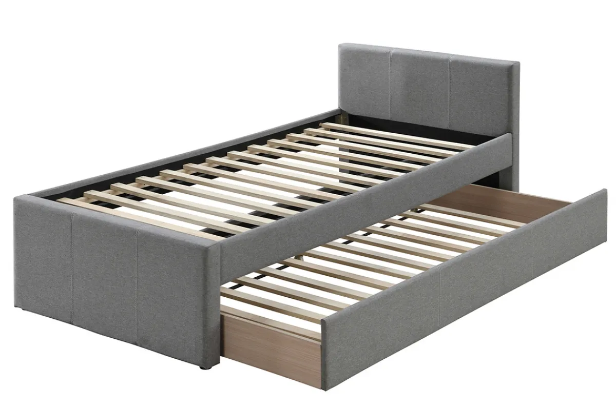 Miliboo Ausziehbett 90 x 195 grau MACCO*Kinder Kinderbetten|Kinderbetten