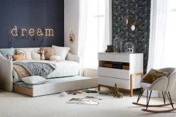 Miliboo Ausziehbett 190x90 cm Hellgrau BEKKER*Kinder Betten Für Erwachsene|Kinderbetten