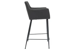 Miliboo Barhocker anthrazitgrauer Stoff H65 cm (2er-Set) CARLIE* Barhocker