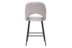 Miliboo Barhocker beiger Stoff mit Samteffekt H65cm (2er-Set) COSETTE* Barhocker