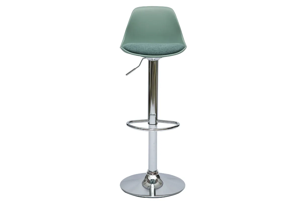 Miliboo Barhocker Design Graugrün (2er-Set) STEEVY* Barhocker
