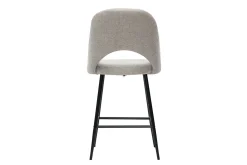 Miliboo Barhocker grauer Stoff mit Samteffekt H65cm (2er-Set) COSETTE* Barhocker