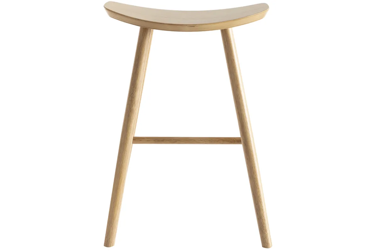 Miliboo Barhocker helles Holz H65 cm (2er-Set) DEMORY* Barhocker