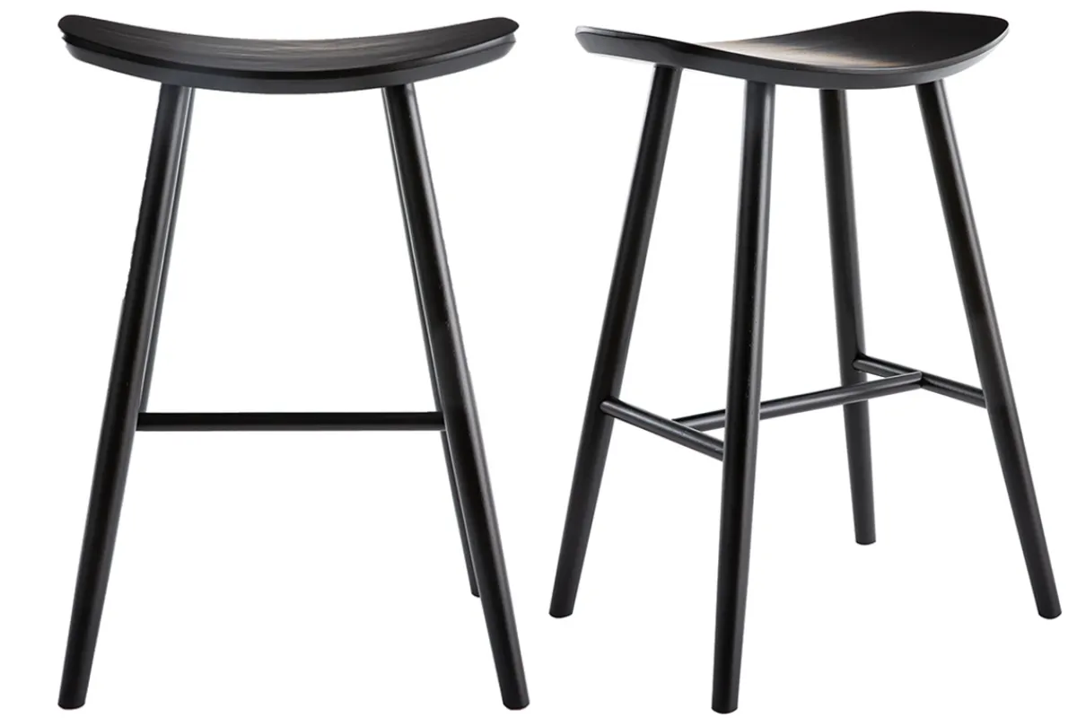 Miliboo Barhocker schwarz H65 cm (2er-Set) DEMORY* Barhocker