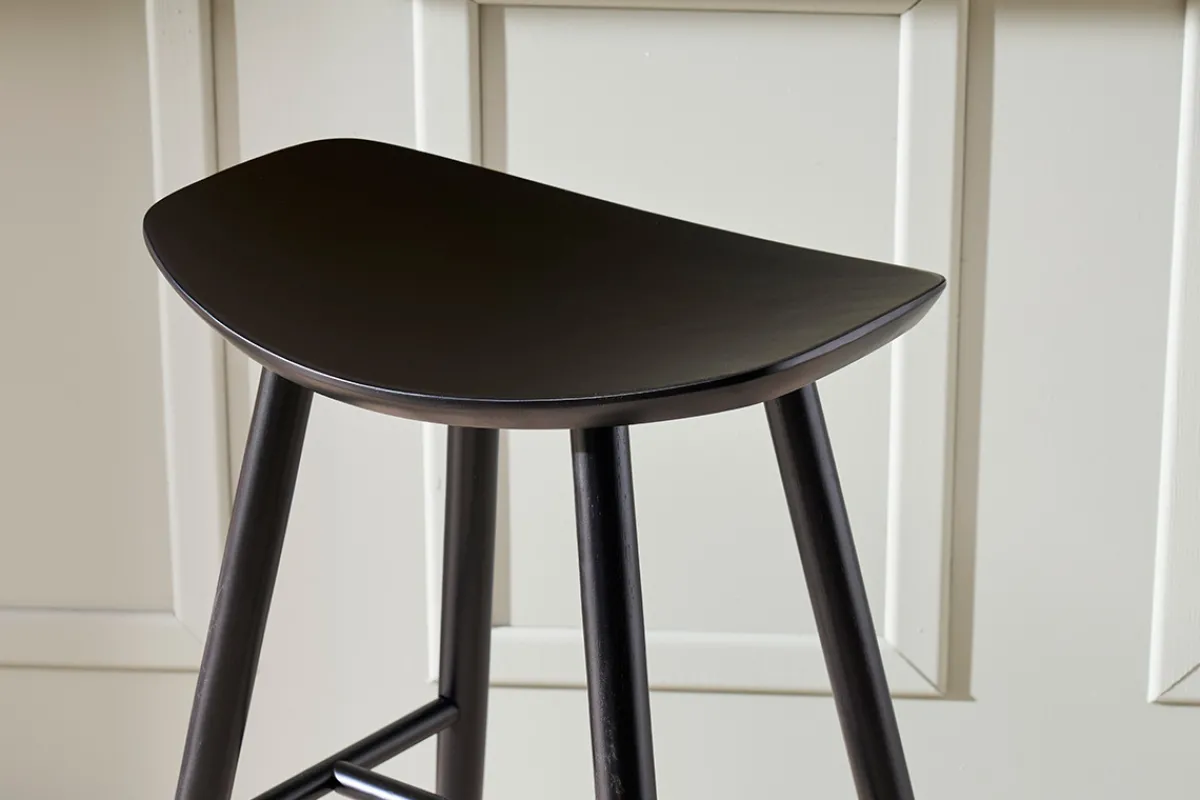 Miliboo Barhocker schwarz H65 cm (2er-Set) DEMORY* Barhocker