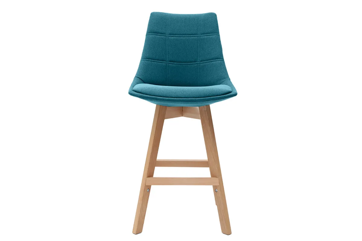 Miliboo Barhocker skandinavisch Blaugrün 65 cm (2er-Set) MATILDE* Barhocker