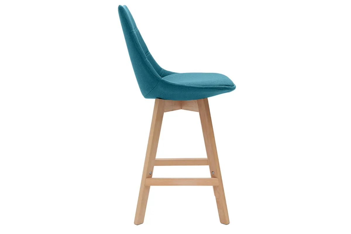 Miliboo Barhocker skandinavisch Blaugrün 65 cm (2er-Set) MATILDE* Barhocker