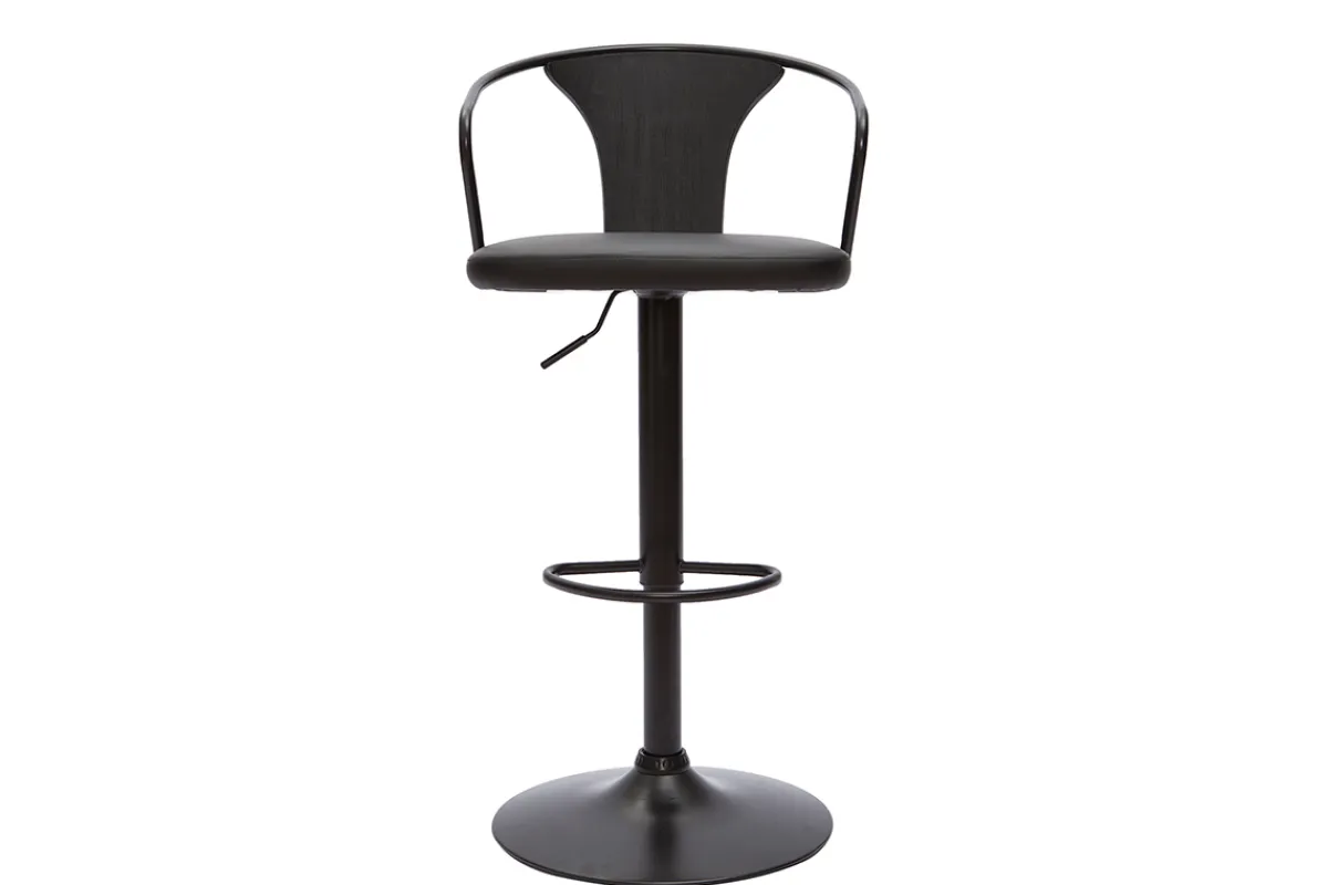 Miliboo Barhocker verstellbar schwarz BECKETT* Barhocker
