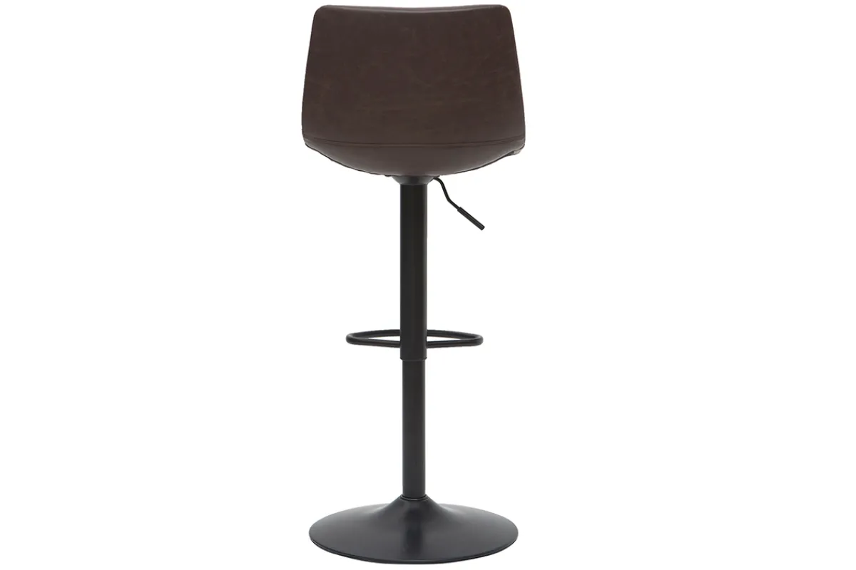 Miliboo Barhocker Vintage PU braun 2er Set NEW ROCK* Barhocker