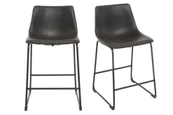 Miliboo Barhocker Vintage Schwarz 61cm 2er Set NEW ROCK* Barhocker