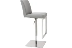 Miliboo Barhocker zeitgenössisches Design Metall und PU Weiß - KYLE* Barhocker