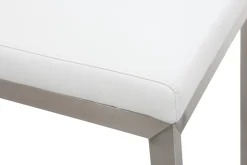 Miliboo Barhocker zeitgenössisches Design - Aluminium und PU Weiß - STELLAR (2-er Set)* Barhocker