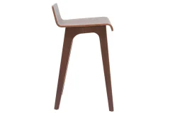 Miliboo Barstuhl aus dunklem Holz 65 cm BALTIK* Barhocker