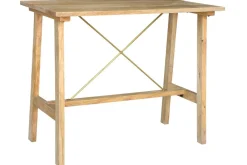 Miliboo Bartisch aus Mangoholz und goldenem Metall L130 cm MARGHA* Bartische/ Bar